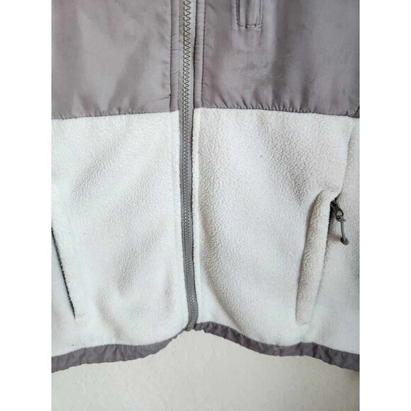 The North Face Full Zip up Beige Neutral Fleece Jacket Size Large - Picture 12 of 13